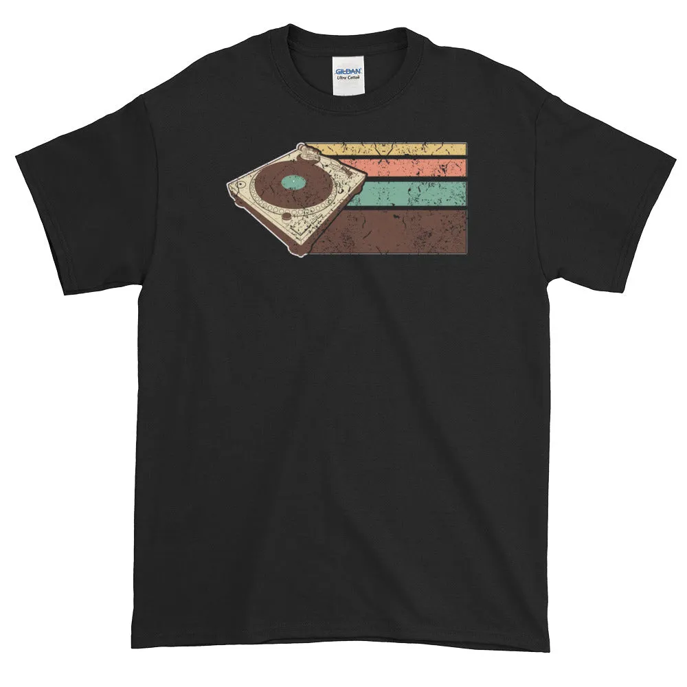 Vintage Retro DJ Turntable Hip Hop EDM Short-Sleeve T-Shirt