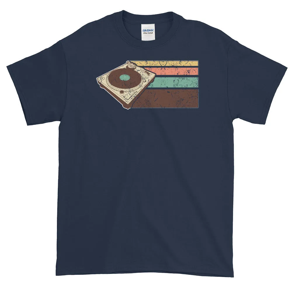 Vintage Retro DJ Turntable Hip Hop EDM Short-Sleeve T-Shirt