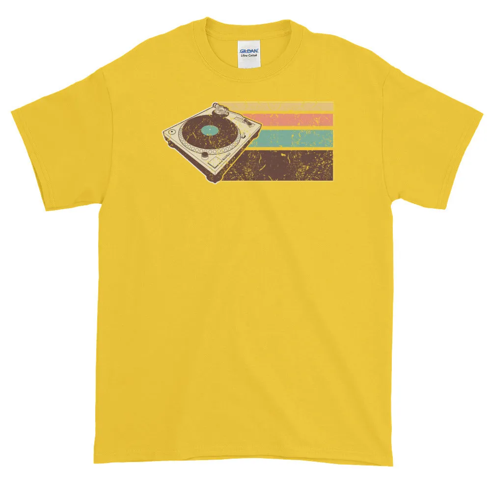 Vintage Retro DJ Turntable Hip Hop EDM Short-Sleeve T-Shirt