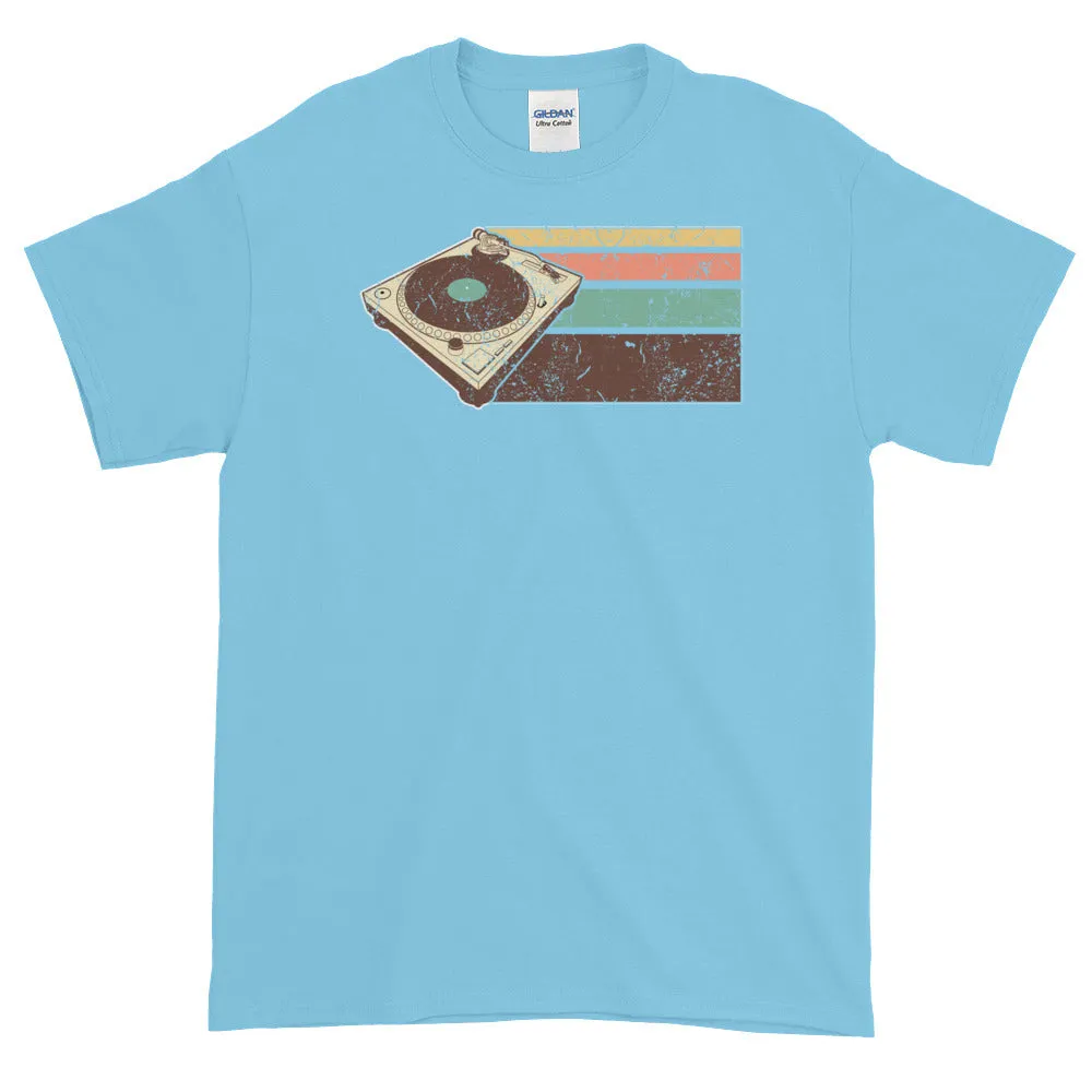 Vintage Retro DJ Turntable Hip Hop EDM Short-Sleeve T-Shirt