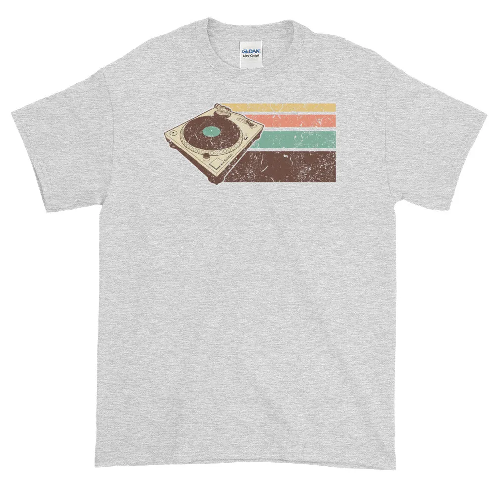 Vintage Retro DJ Turntable Hip Hop EDM Short-Sleeve T-Shirt