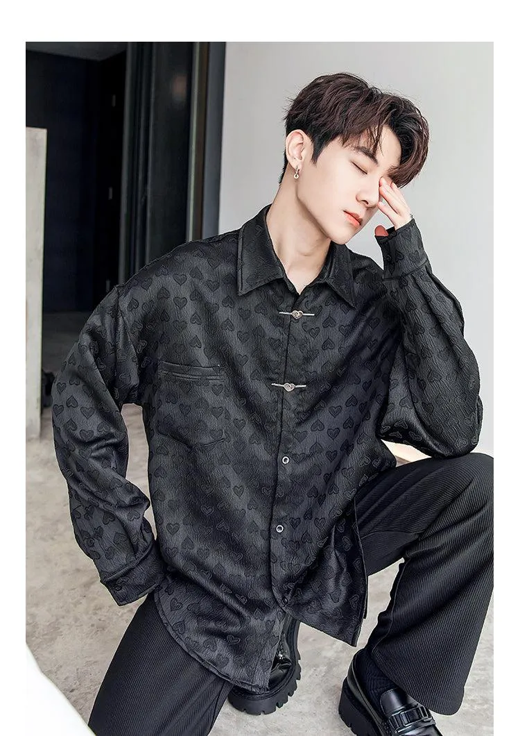 Vintage Textured Long Sleeve Shirt
