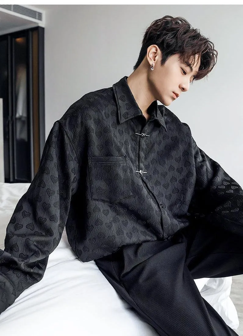 Vintage Textured Long Sleeve Shirt