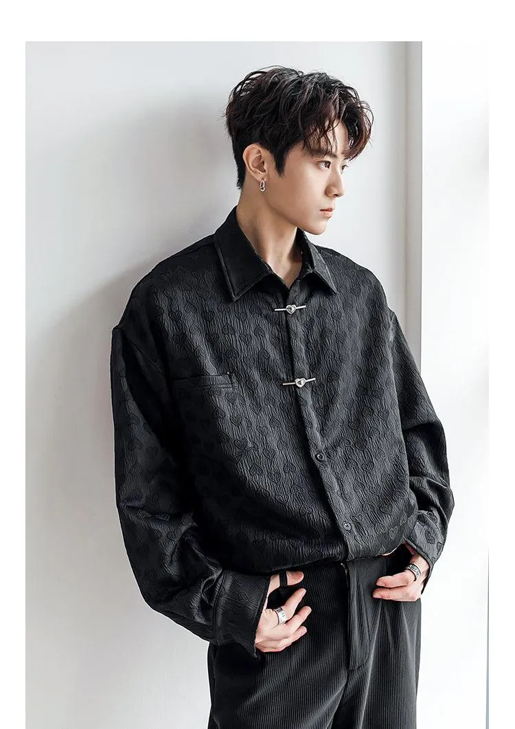 Vintage Textured Long Sleeve Shirt