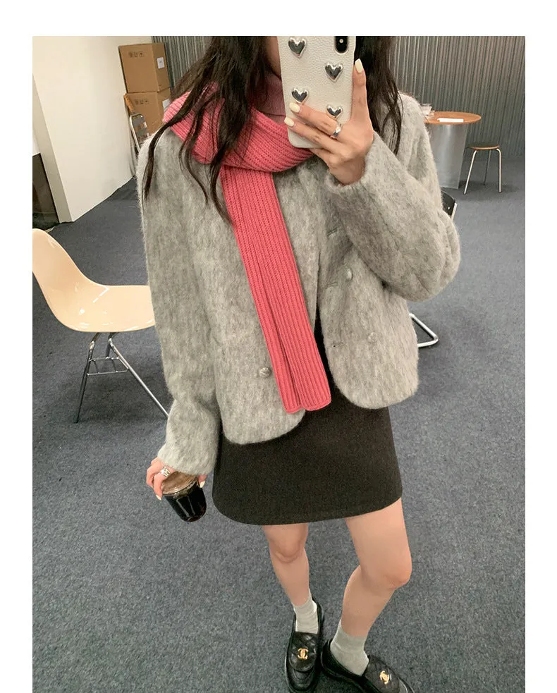 Vintage wool vest top   skirt set