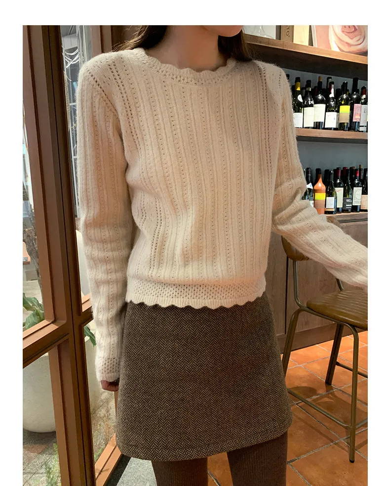 Vintage wool vest top   skirt set