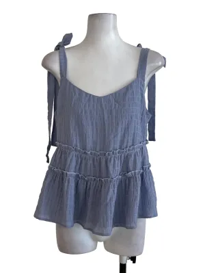 Violet Blue Textured Top