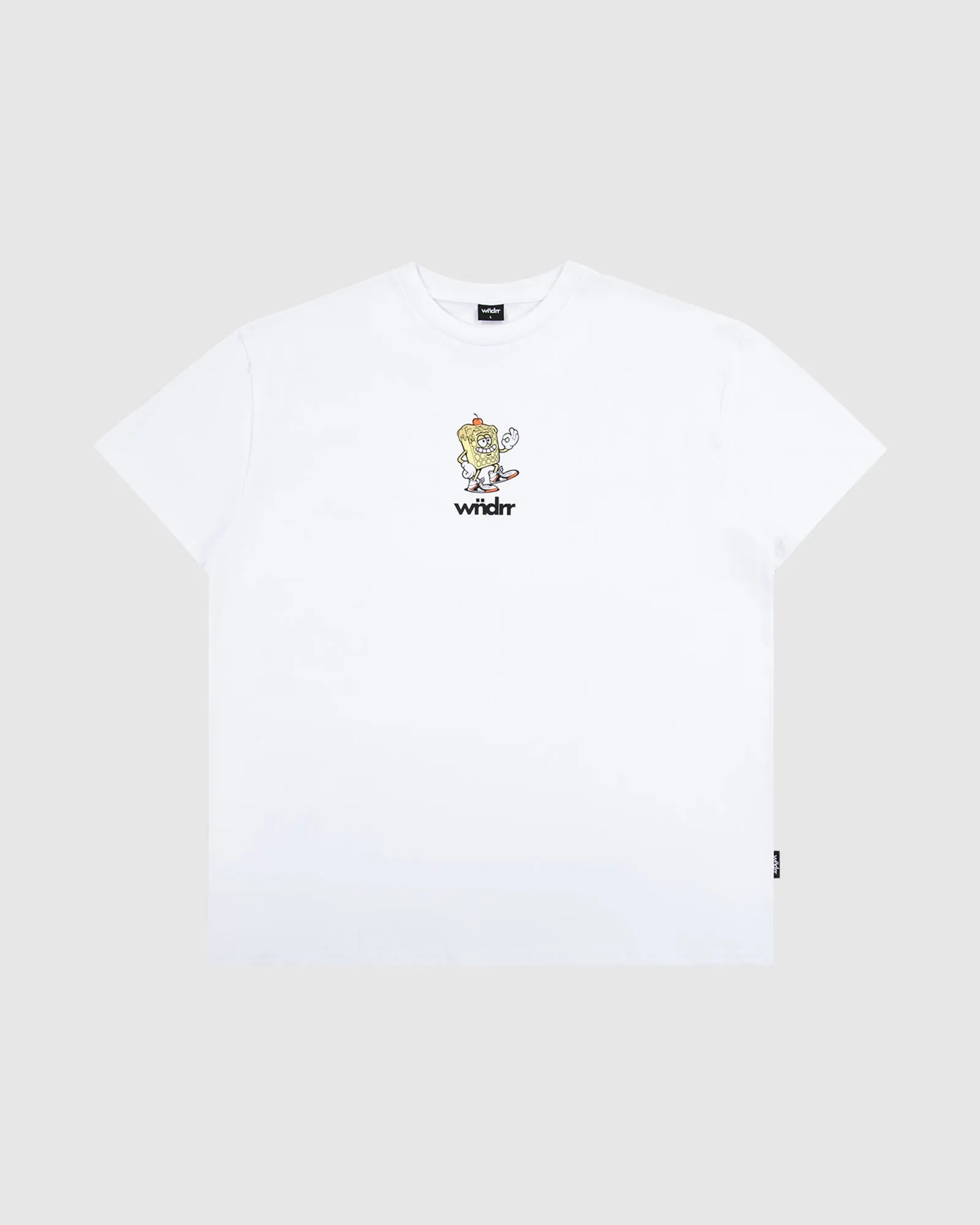 WAFFLE HOUSE BOX FIT TEE - WHITE