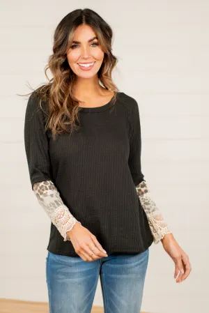 Waffle Knit Crochet Lace Cuff Band