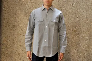 Warehouse Co. 8oz "Treton Steel" Selvage Chambray Worker Shirt (Heather Grey)