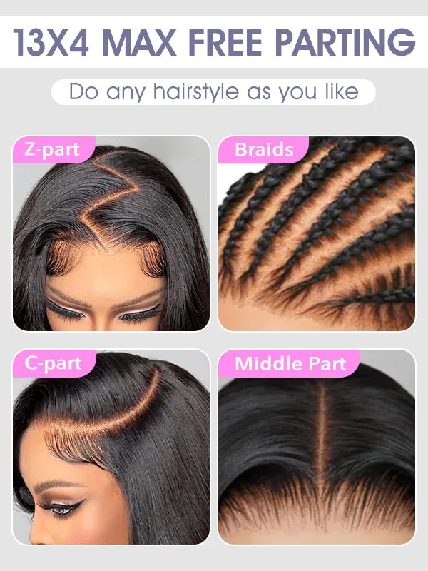 Wavymy Loose Wave 13x4 HD Lace Front Wigs Virgin Human Hair Lace Frontal Wig Transparent Lace Wig