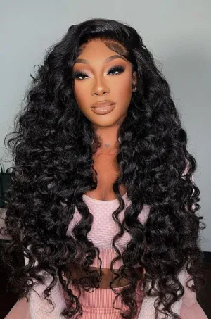 Wavymy Loose Wave 13x4 HD Lace Front Wigs Virgin Human Hair Lace Frontal Wig Transparent Lace Wig