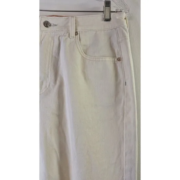 WE THE FREE Pacifica High Rise Slim Straight Leg Jeans Women's Sz 31 Festival