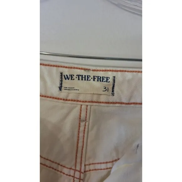 WE THE FREE Pacifica High Rise Slim Straight Leg Jeans Women's Sz 31 Festival