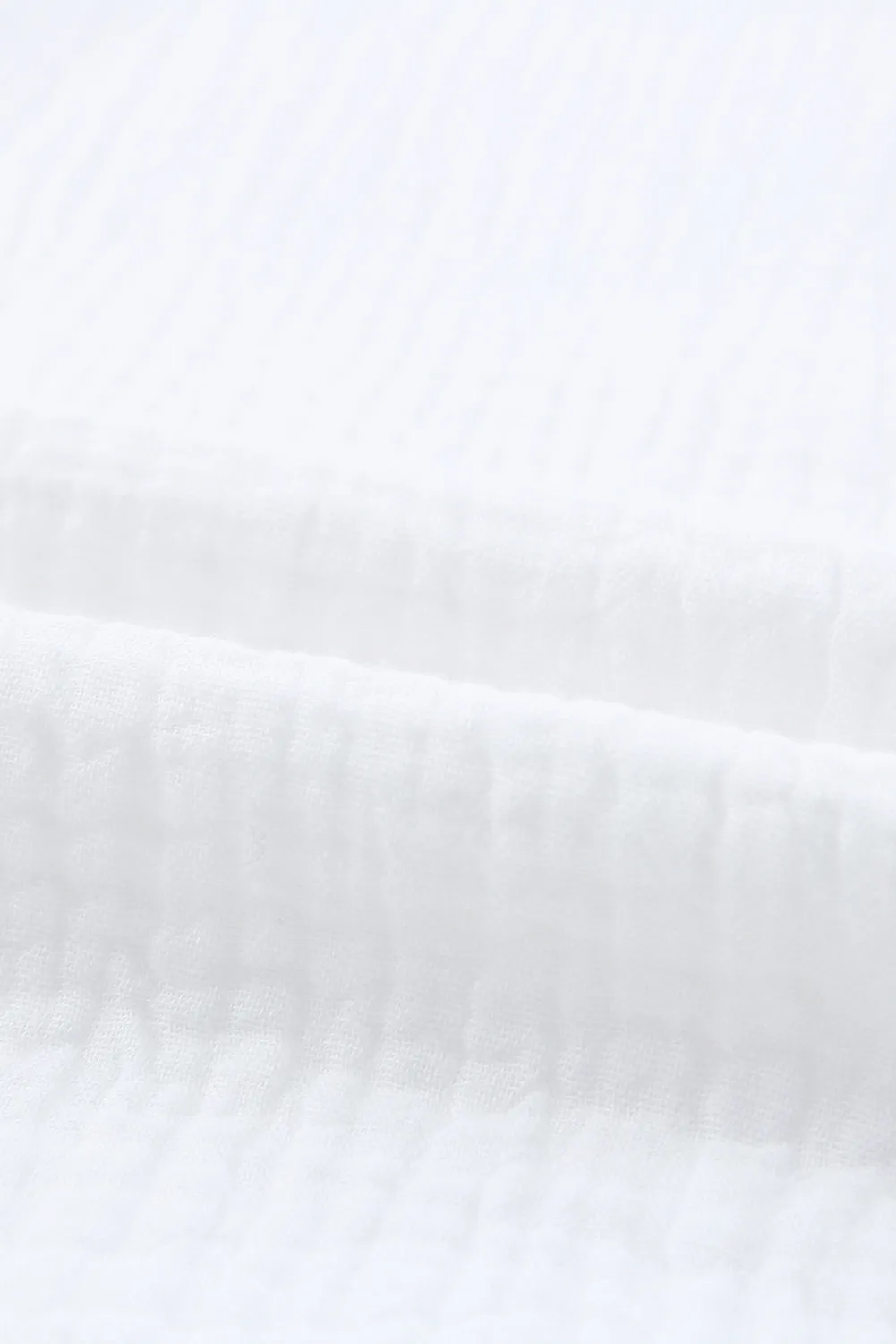White Loose Fit Tunic Long Sleeve Shirt