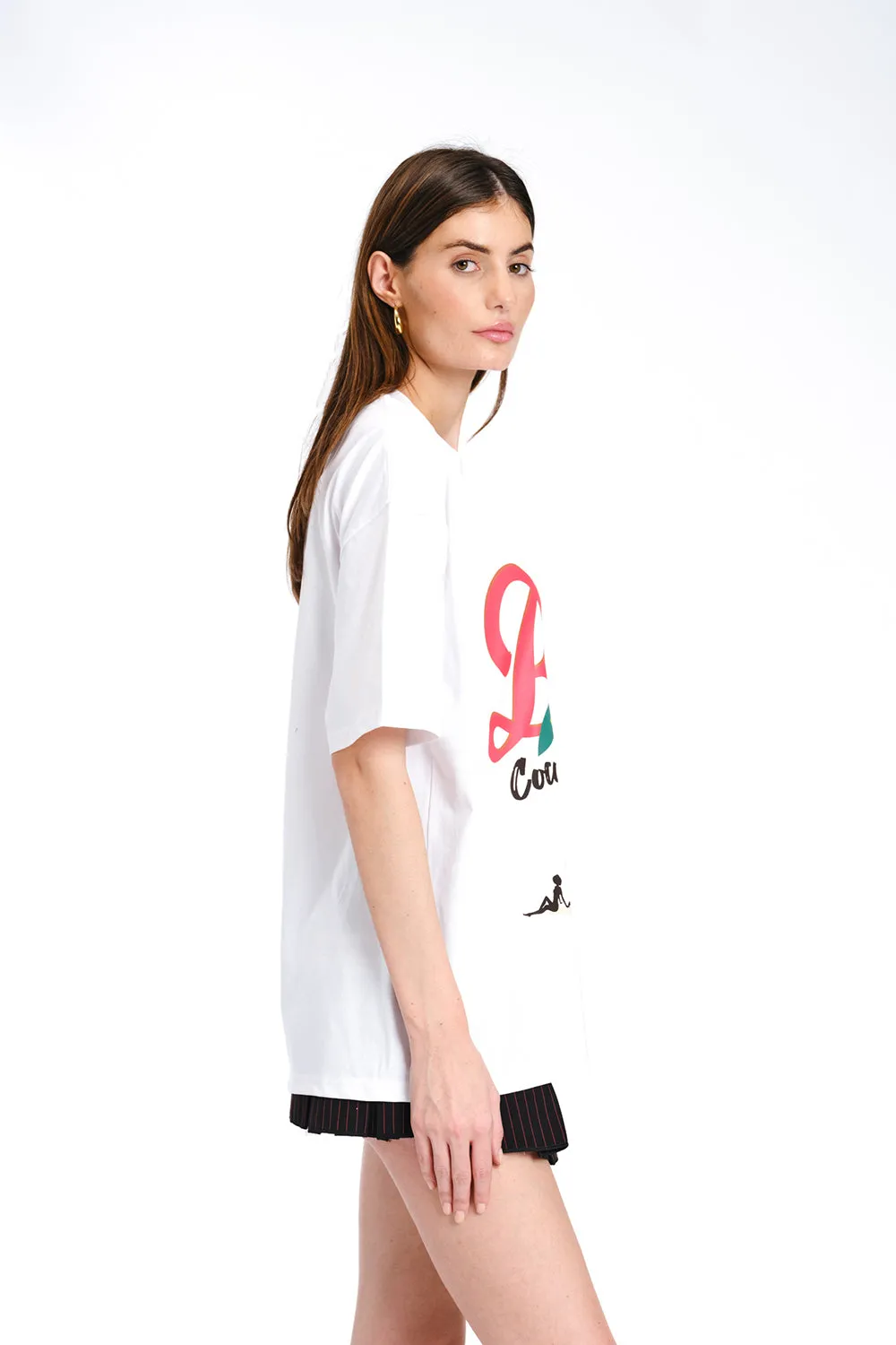 White Son Of A Beach Oversized T-shirt