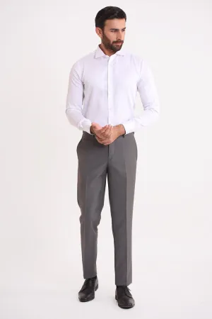 White Textured Dress Shirt SFT23062-WT