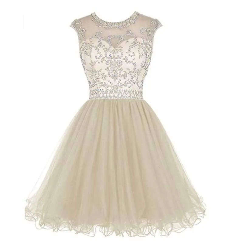 Women's Cocktail Dresses Sequin Short Homecoming Dress Gala Prom Gown