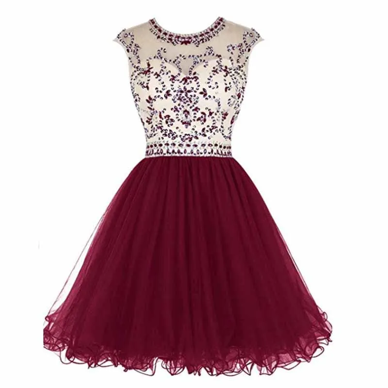 Women's Cocktail Dresses Sequin Short Homecoming Dress Gala Prom Gown