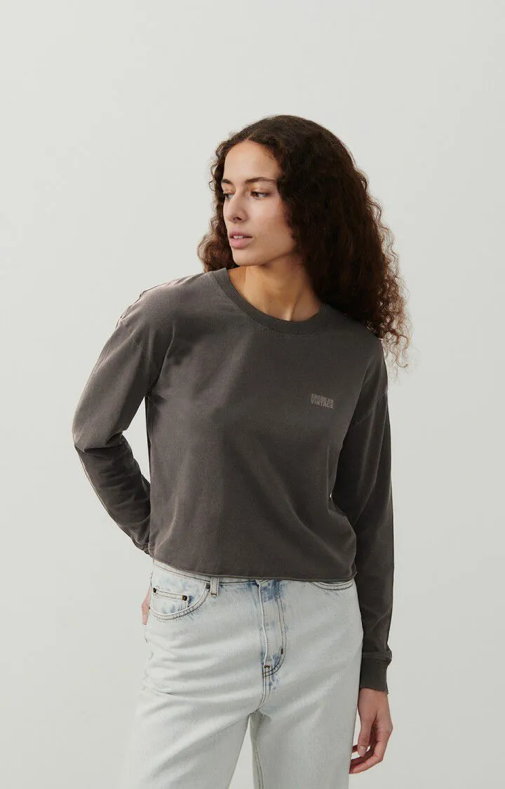 WOMEN'S T-SHIRT LS PYMAZ - VINTAGE CARBON