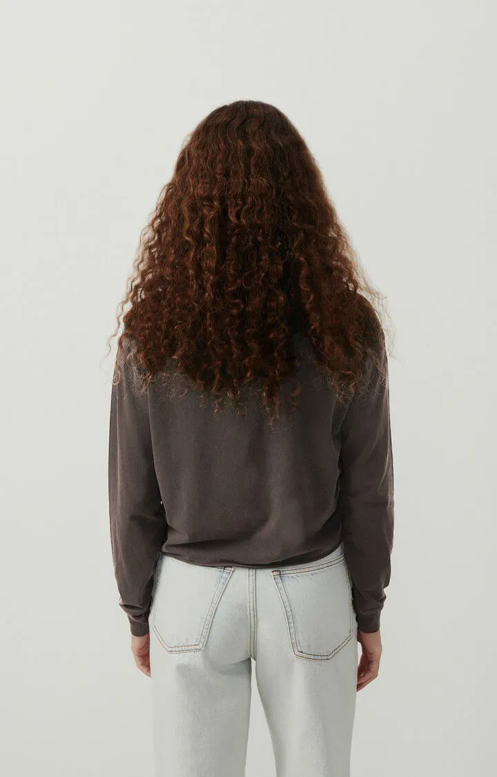 WOMEN'S T-SHIRT LS PYMAZ - VINTAGE CARBON