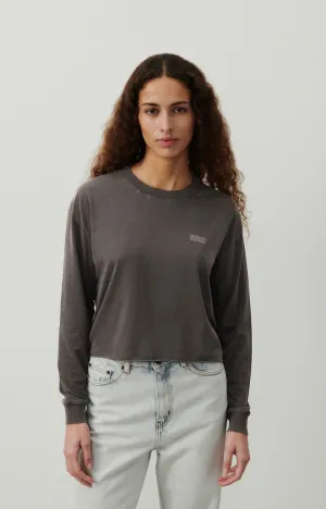 WOMEN'S T-SHIRT LS PYMAZ - VINTAGE CARBON