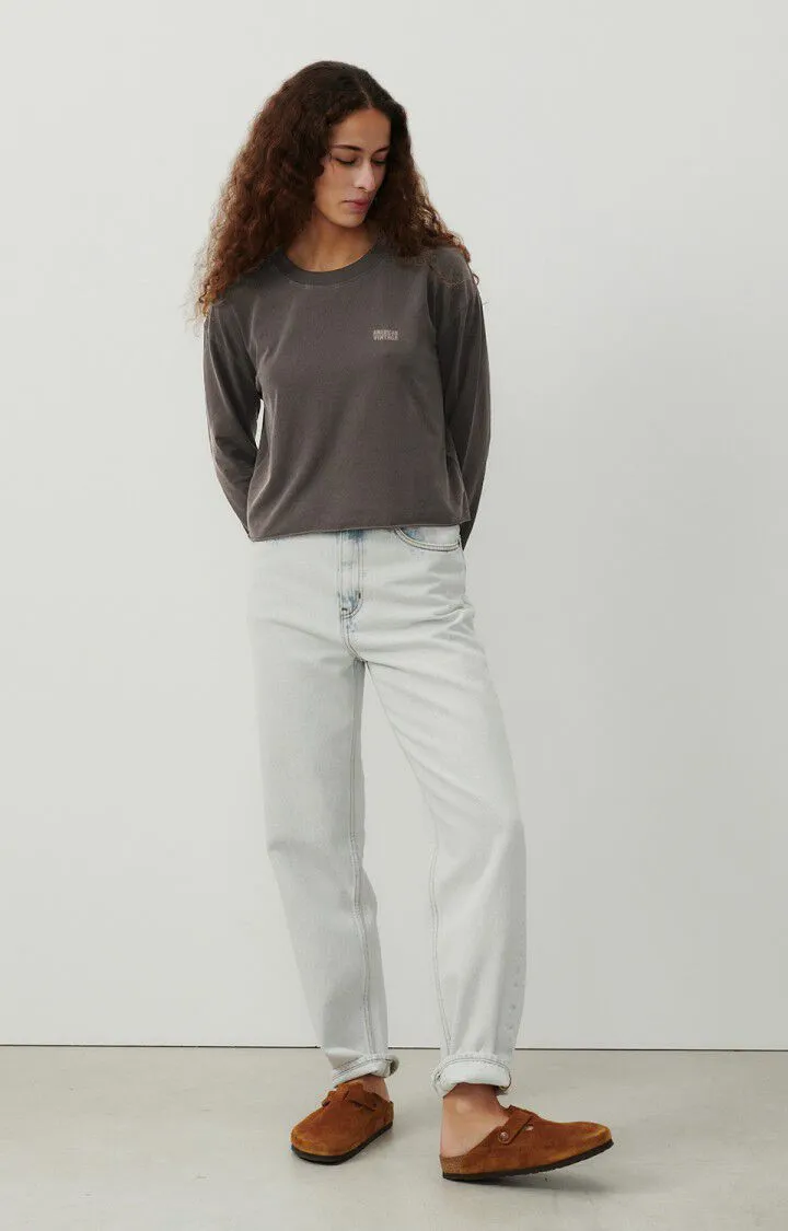 WOMEN'S T-SHIRT LS PYMAZ - VINTAGE CARBON