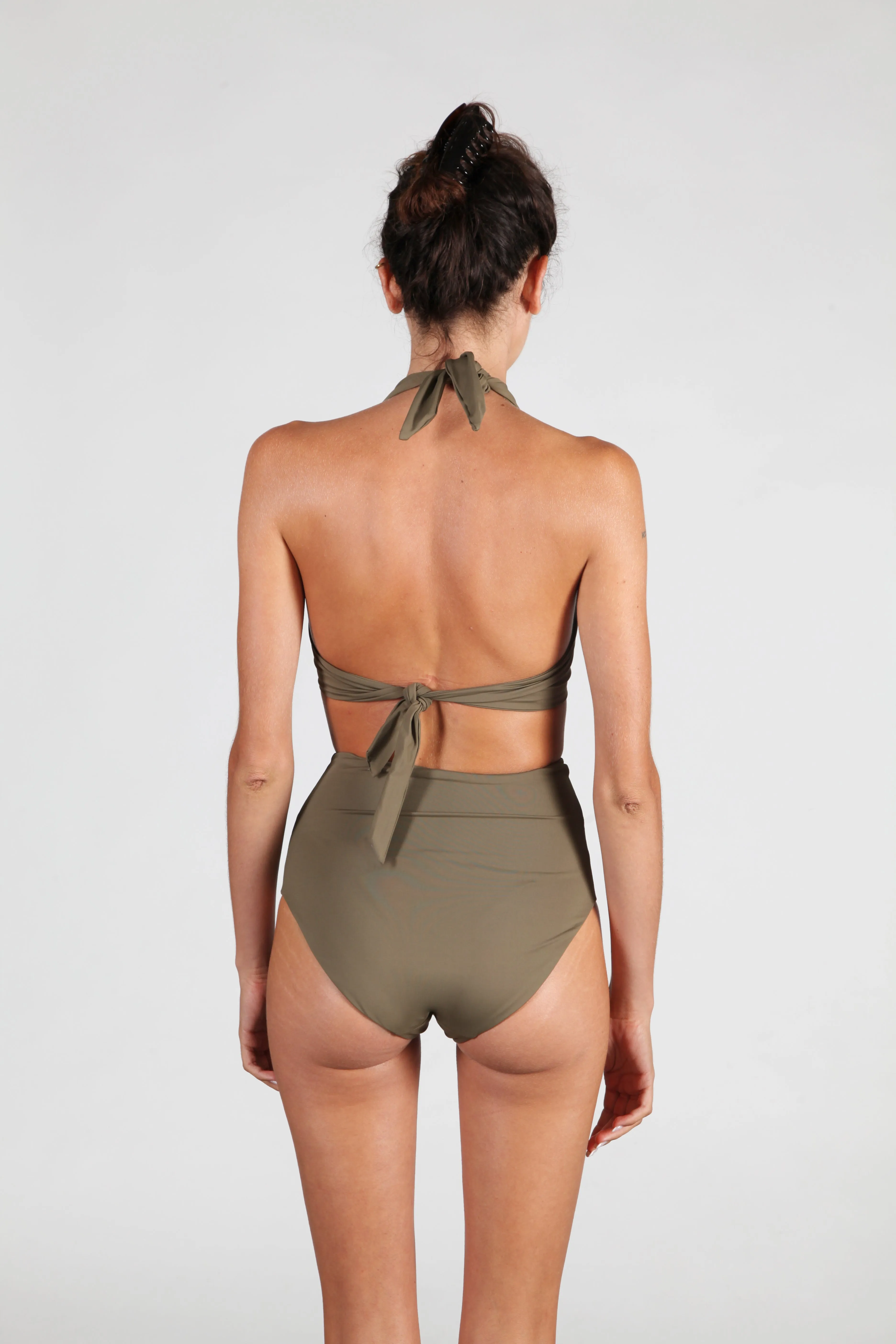 Wrap Top No.15 - Olive