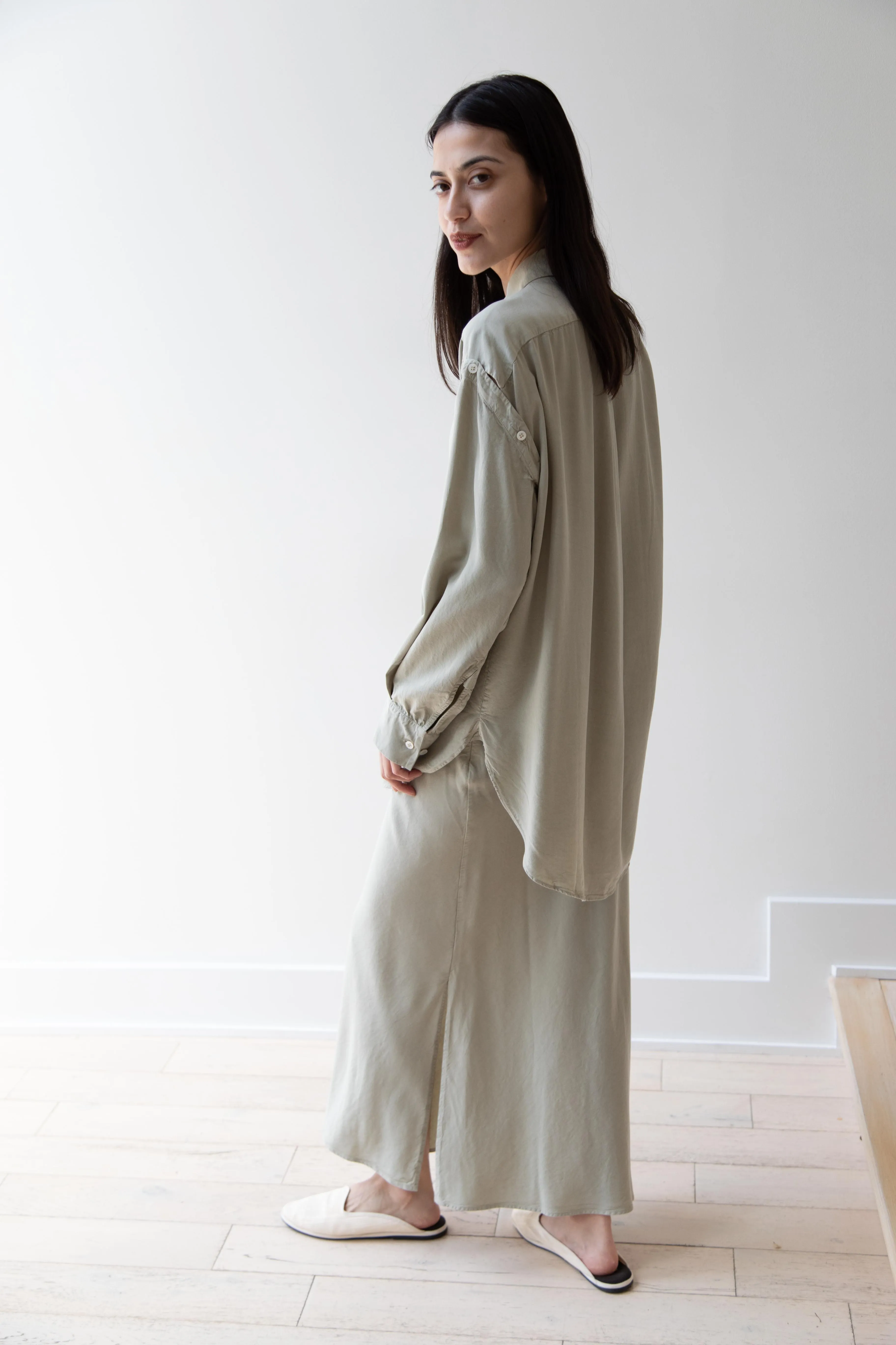 Wright & Doyle | Bias Skirt in Linden Green