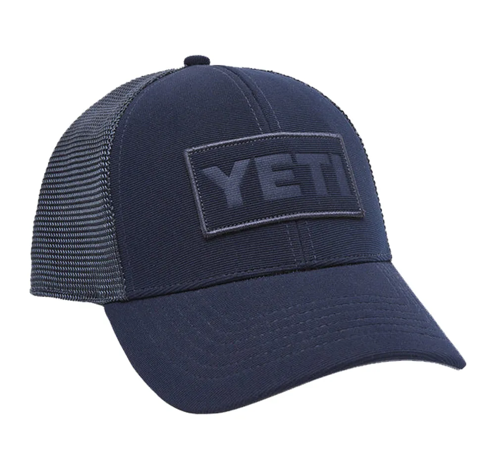 Yeti Navy On Navy Patch Trucker Hat